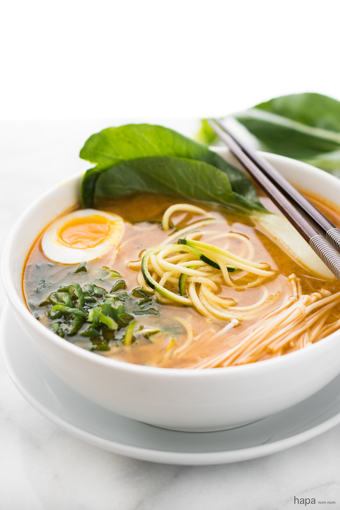 Is Ramen Noodles Healthy
 Spicy Miso Zucchini Ramen Noodles