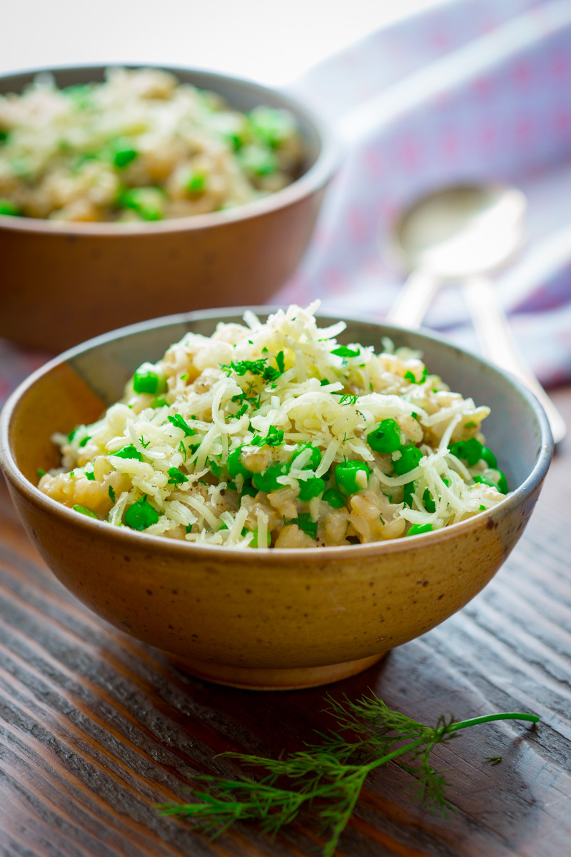 Is Risotto Healthy
 cheddar brown rice risotto with peas Healthy Seasonal