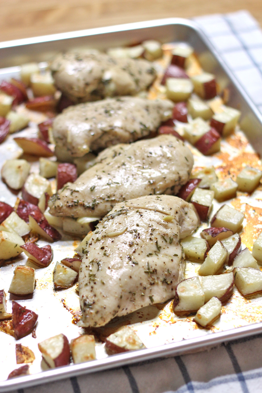 Is Roasted Chicken Healthy
 Rosemary and Garlic Roast Chicken Breasts and Potatoes