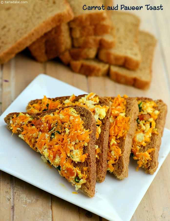 Is Toasted Bread Healthy
 Carrot and Paneer Toast recipe