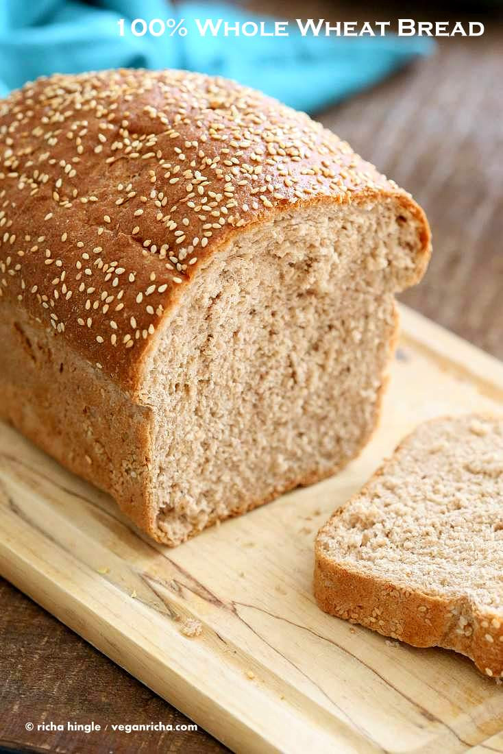 Is Whole Wheat Bread Healthy
 Whole Wheat Bread Recipe Vegan Richa