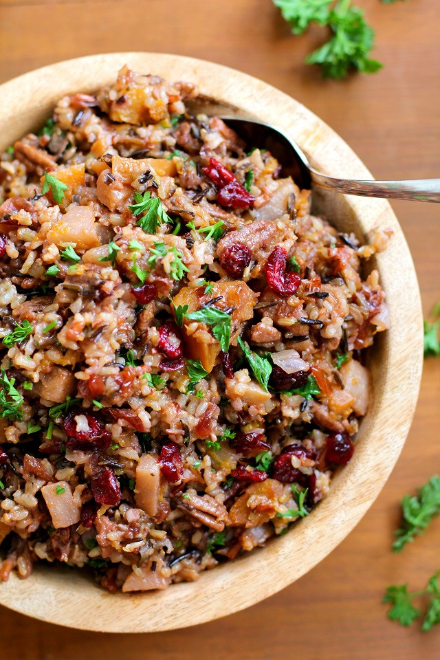 Is Wild Rice Healthy
 Wild Rice Stuffing with Butternut Squash Pears and