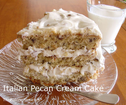 Italian Cream Wedding Cake Recipe
 Italian Pecan Cream Cake Recipe