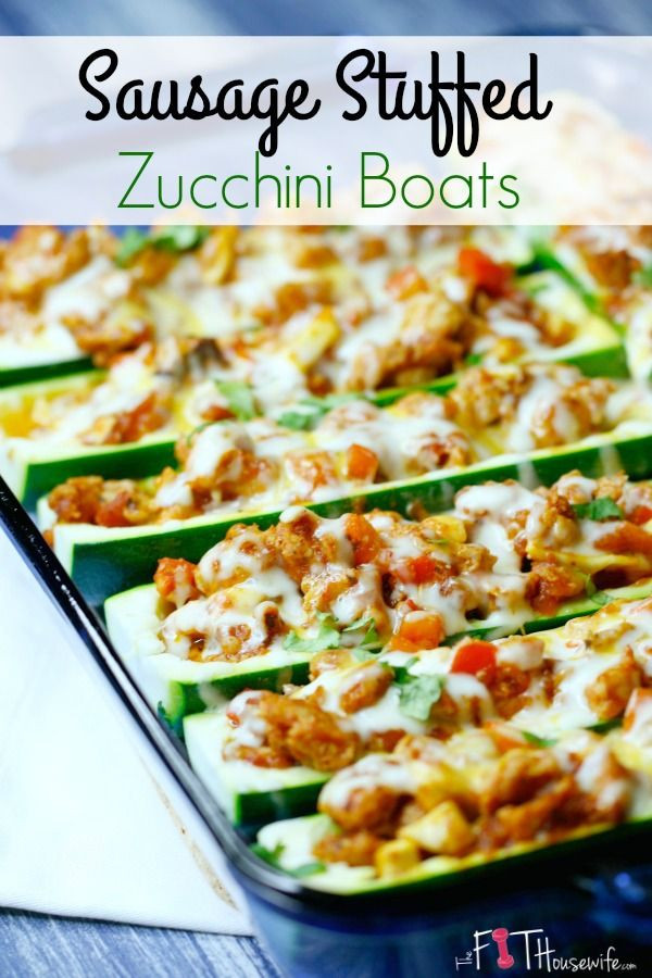 Italian Sausage Recipes Healthy
 17 Best ideas about Sausage Stuffed Zucchini on Pinterest