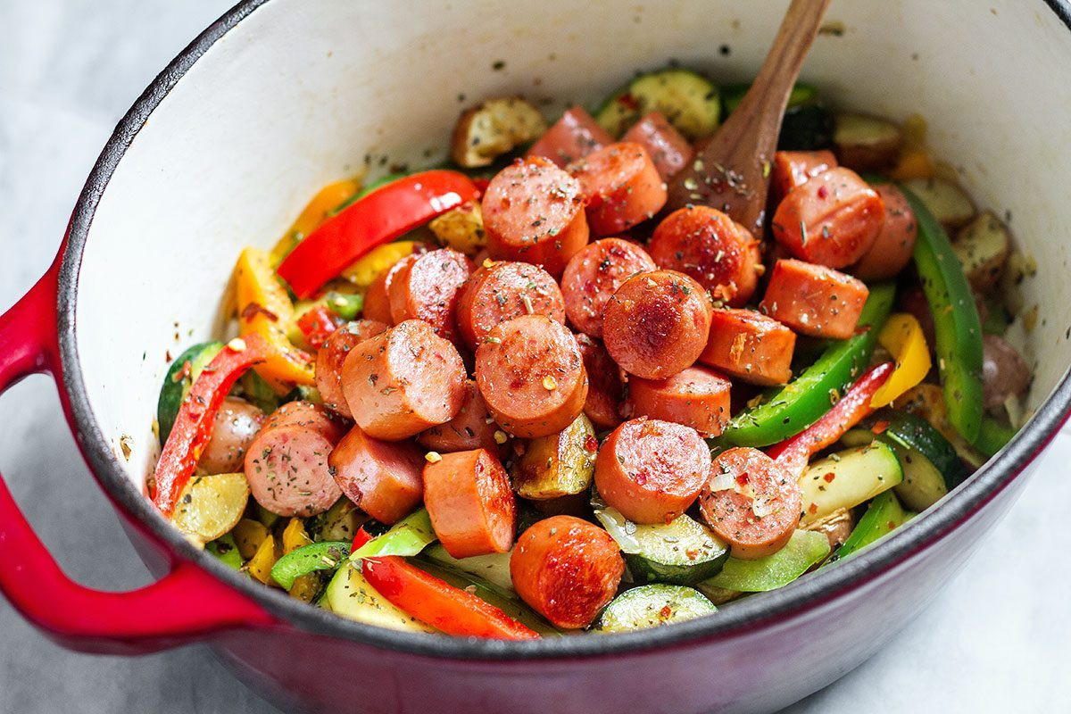 Italian Sausage Recipes Healthy
 e Pot Sausage and Ve ables Recipe — Eatwell101