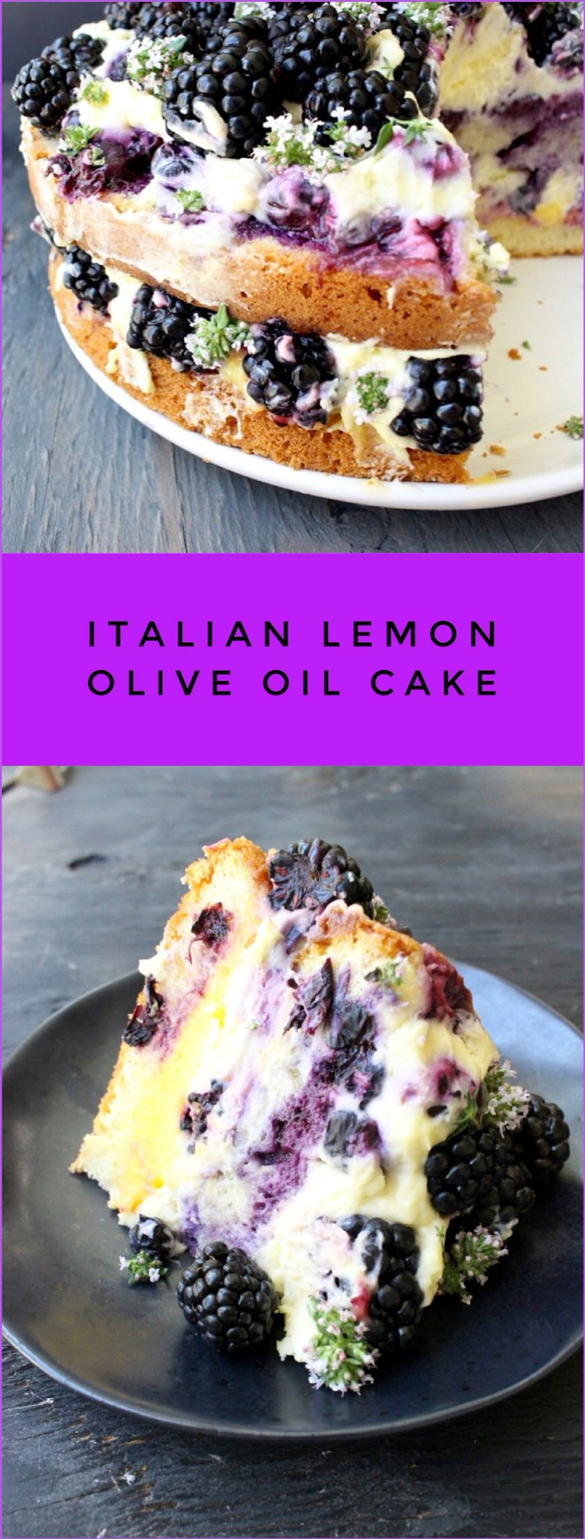 Italian Summer Desserts
 Italian Lemon Olive Oil Cake Recipe with Berries and