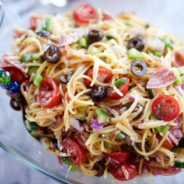 Italian Summer Recipes
 Summer Italian Spaghetti Salad Recipe Reluctant Entertainer