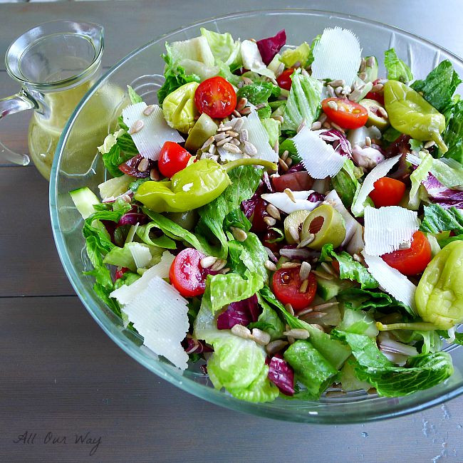 Italian Summer Salads
 Italian Summer Salad With Basil Dressing