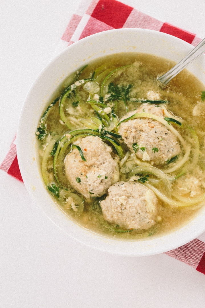 Italian Wedding Soup Noodles
 Gluten Free Italian Wedding Soup with Zucchini Noodles