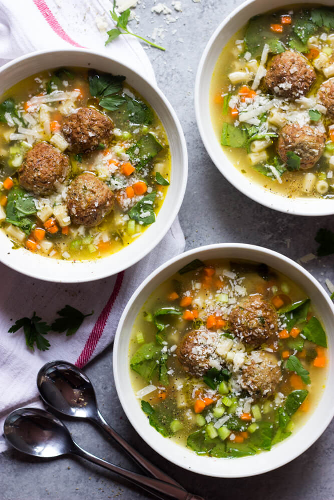 Italian Wedding Soup Recipes Easy
 talian spinach soup with meatballs