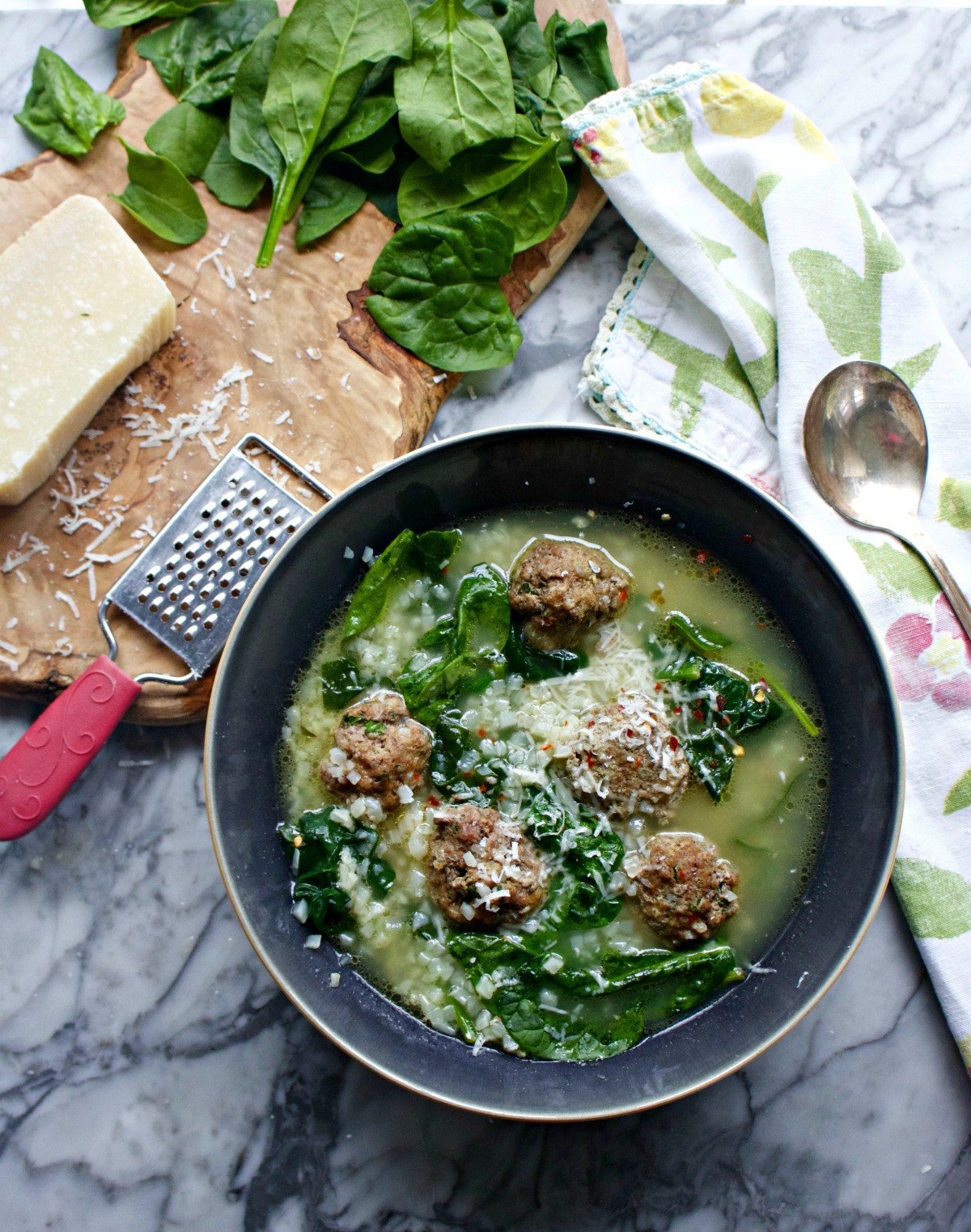 Italian Wedding Soup Recipes With Spinach
 Italian Wedding Soup Keto Paleo Friendly Spinach Tiger