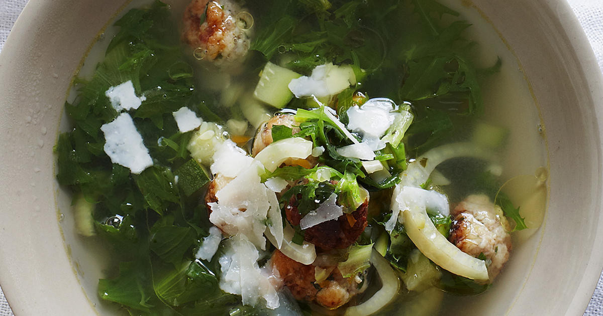 Italian Wedding Soup With Chicken
 Italian Wedding Soup with Chicken Meatballs