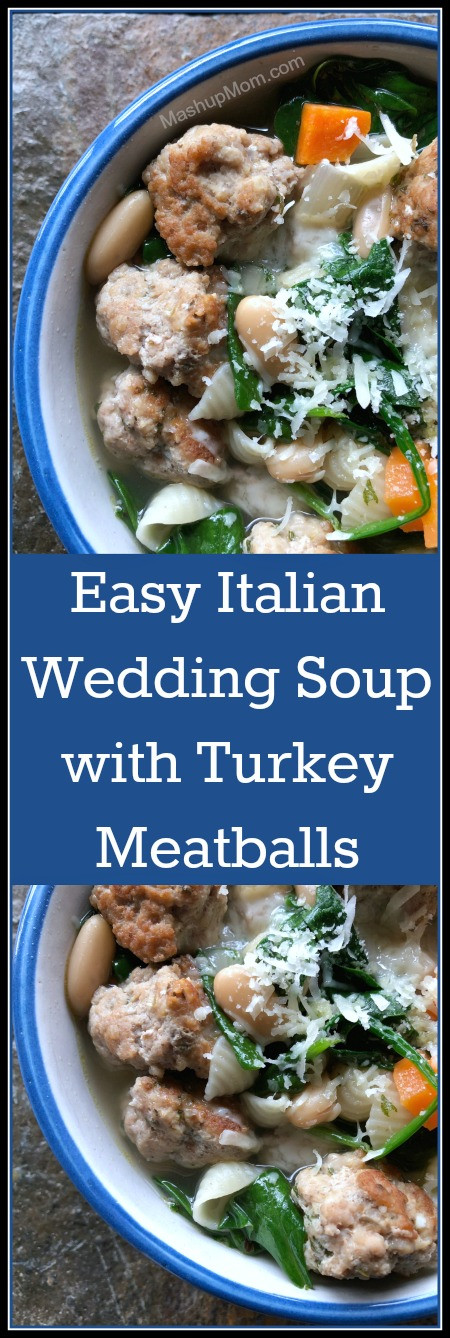 Italian Wedding Soup With Turkey Meatballs
 Easy Italian Wedding Soup with Turkey Meatballs