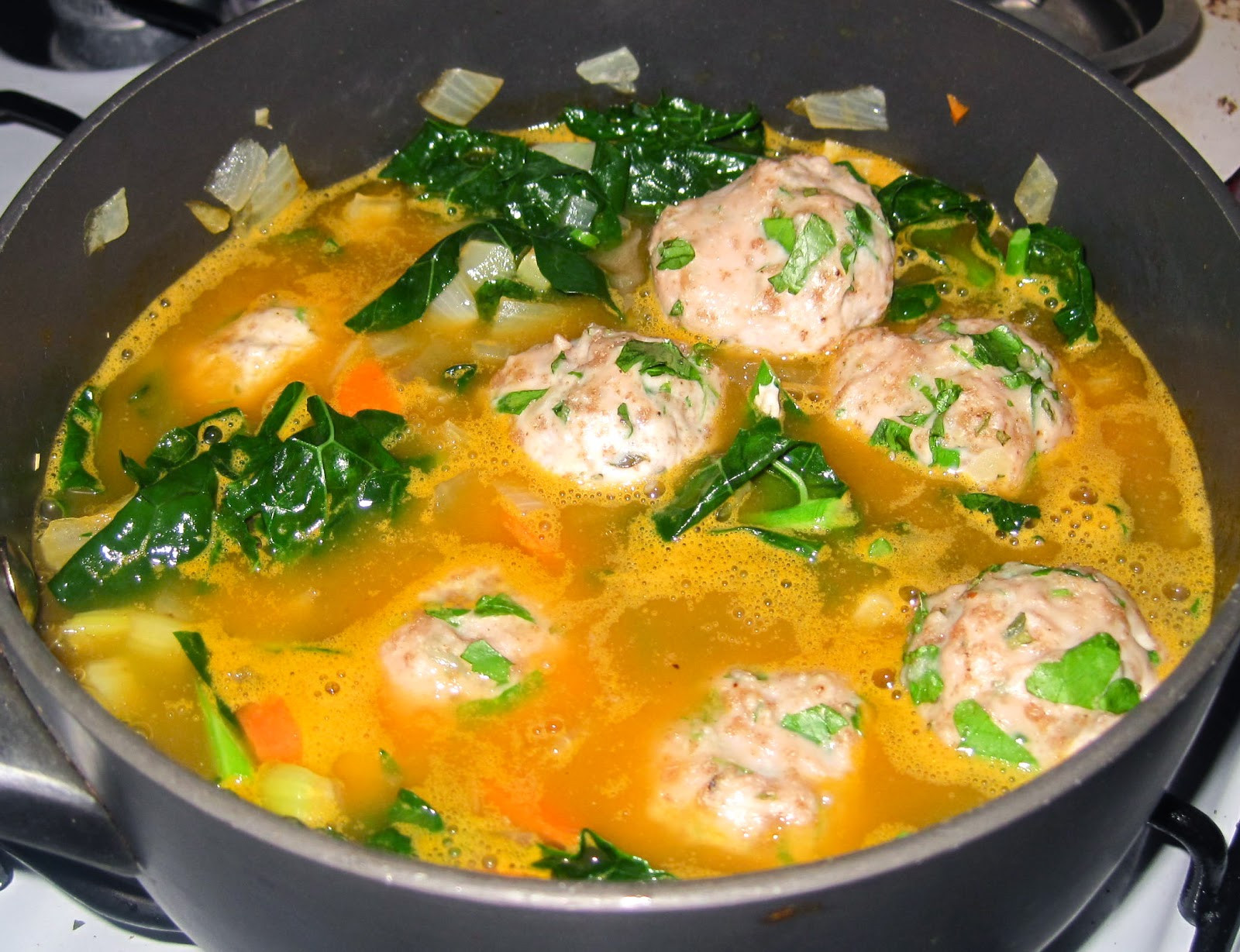 Italian Wedding Soup With Turkey Meatballs
 Kvell in the Kitchen Italian Wedding Soup with Turkey