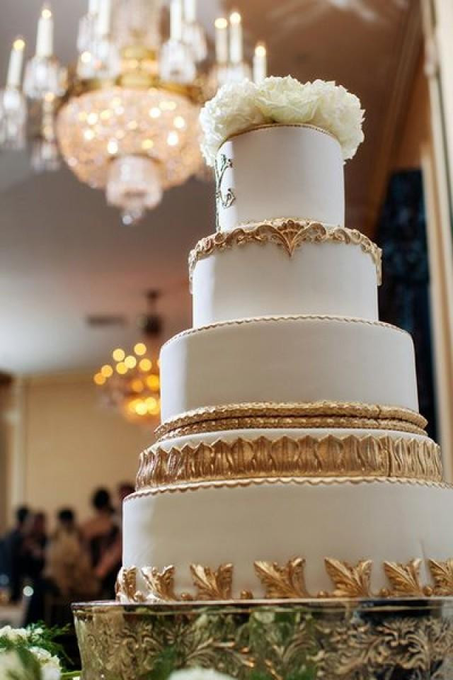 Ivory And Gold Wedding Cakes
 Ivory Wedding Gold Cake Weddbook