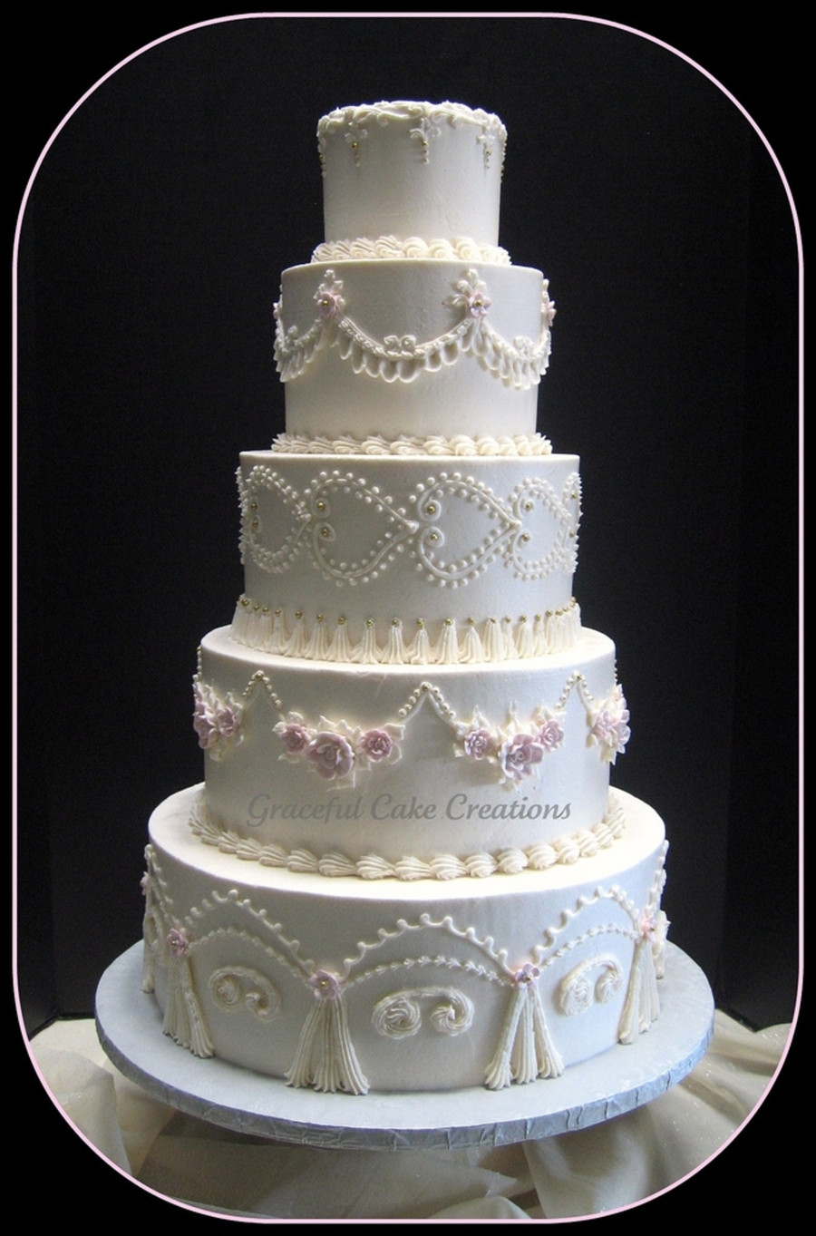 Ivory Wedding Cakes
 Vintage Ivory Wedding Cake CakeCentral