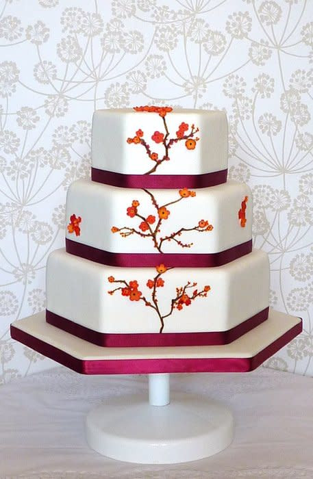 Japanese Wedding Cakes
 Japanese Orange Blossom Wedding Cake cake by