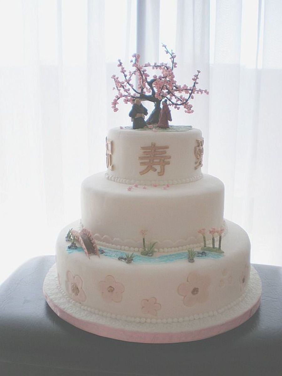 Japanese Wedding Cakes
 Japanese Inspired Wedding Cake CakeCentral