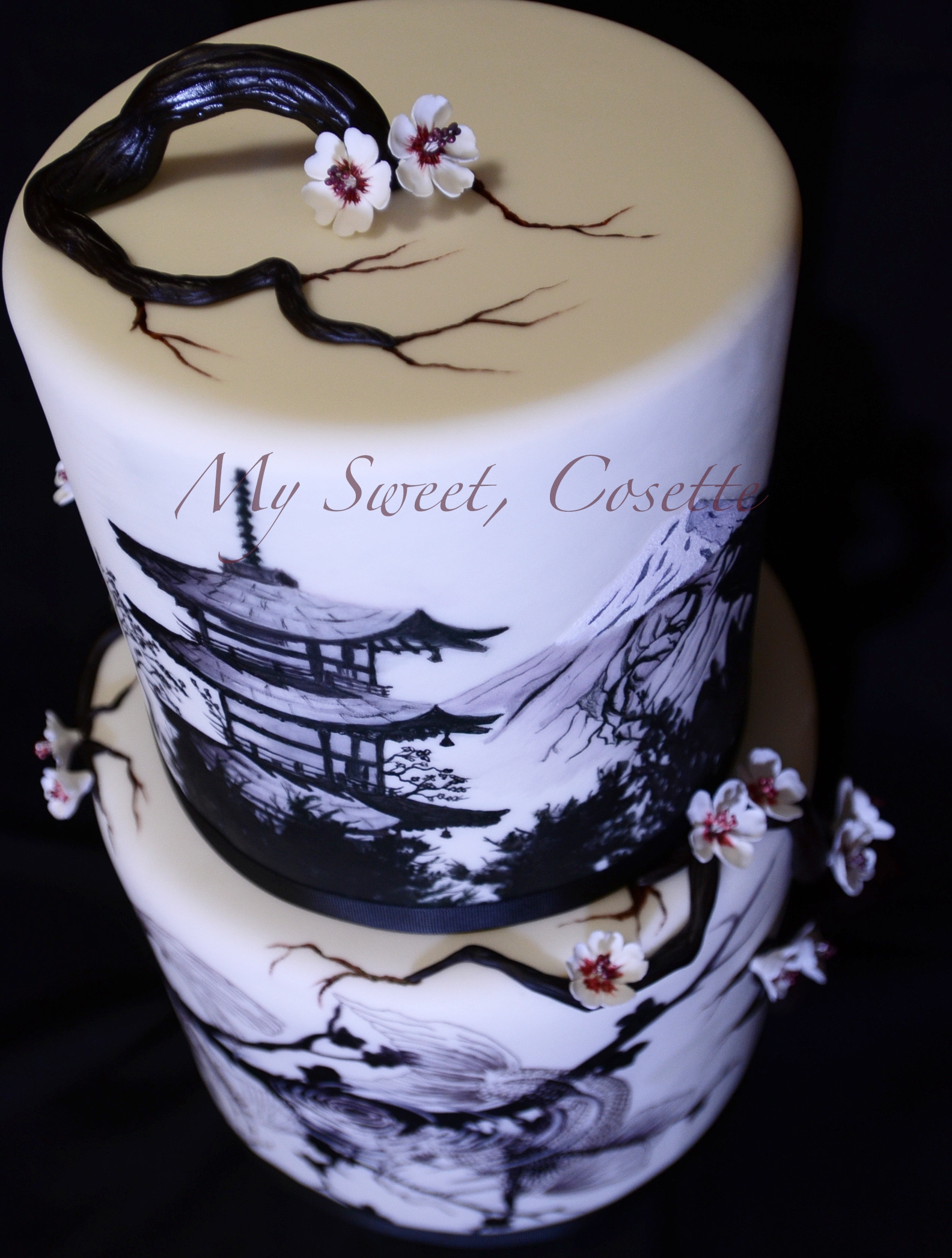 Japanese Wedding Cakes
 Japanese Theme Wedding Cake CakeCentral