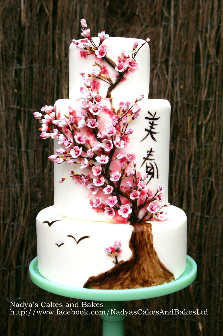 Japanese Wedding Cakes
 Japanese Cherry Blossom Cake Spring 036 CakeCentral