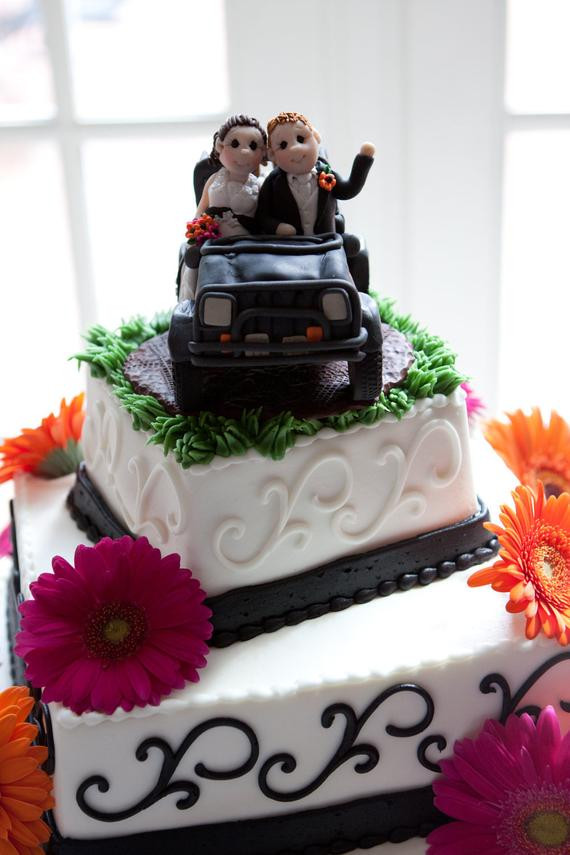 Jeep Wedding Cakes
 Jeep Wedding Cake Topper by lynnslittlecreations on Etsy