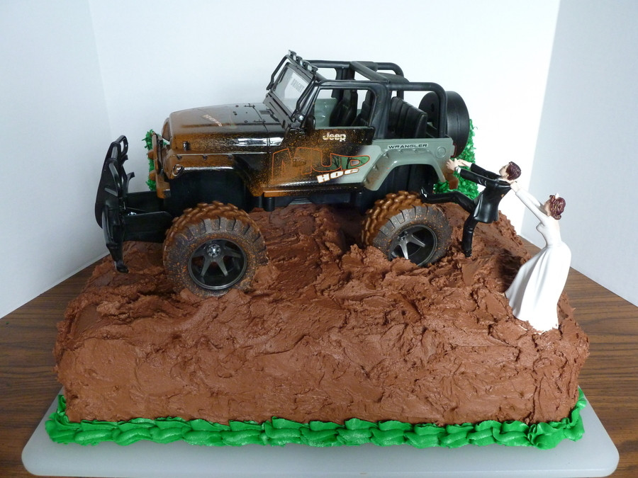 Jeep Wedding Cakes
 Chocolate Groom s Cake W jeep CakeCentral