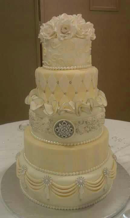 Jewel Wedding Cakes
 You have to see Bethany s jeweled wedding cake by Sherri