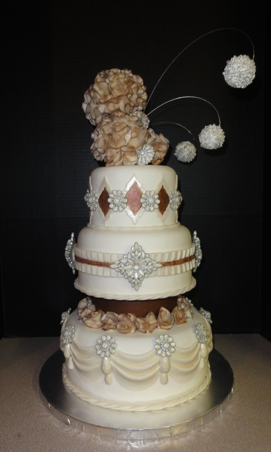 Jewel Wedding Cakes
 Jeweled Wedding Cake CakeCentral