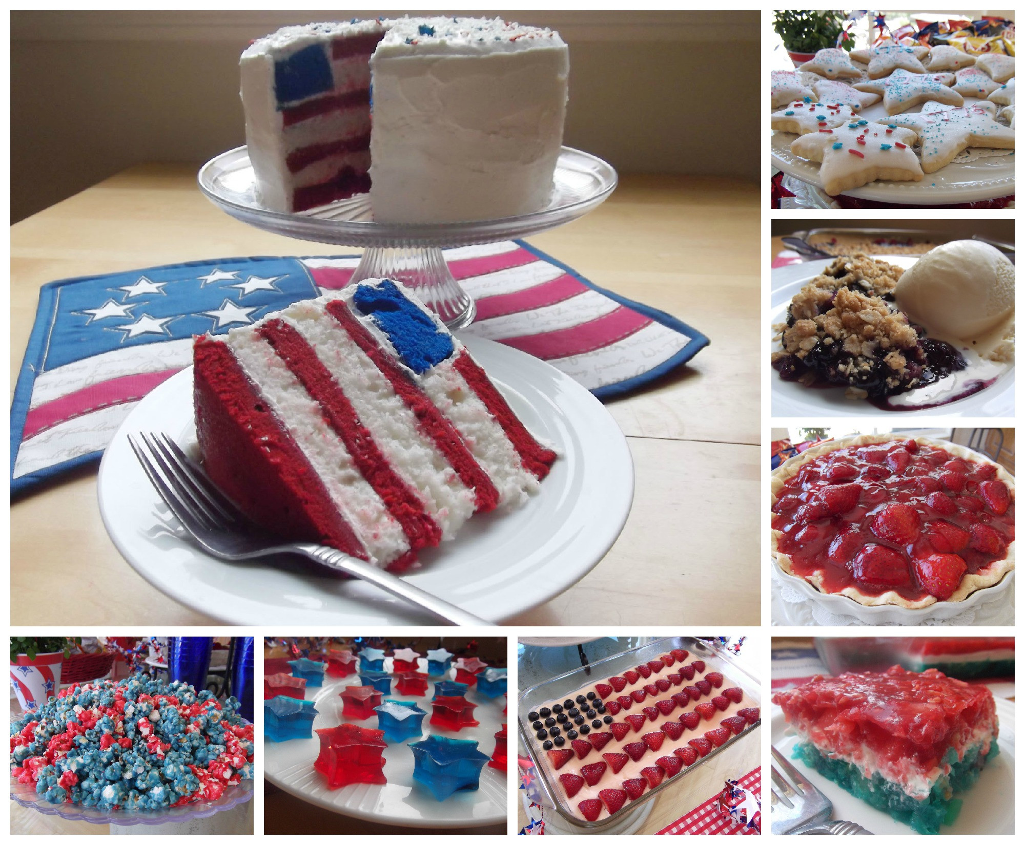 July 4 Desserts
 July 4th Dessert and Snack Ideas and Recipes