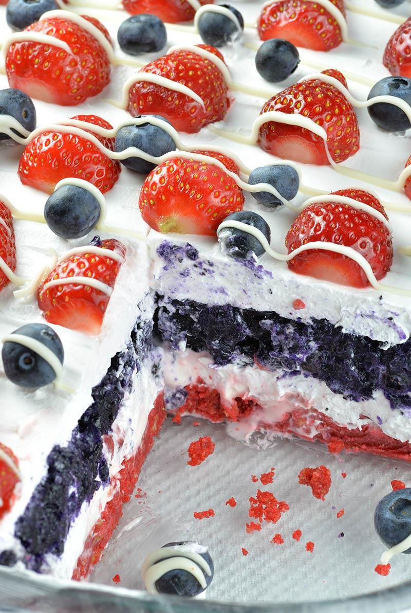 July 4 Desserts
 No Bake Summer Berry Lasagna OMG Chocolate Desserts