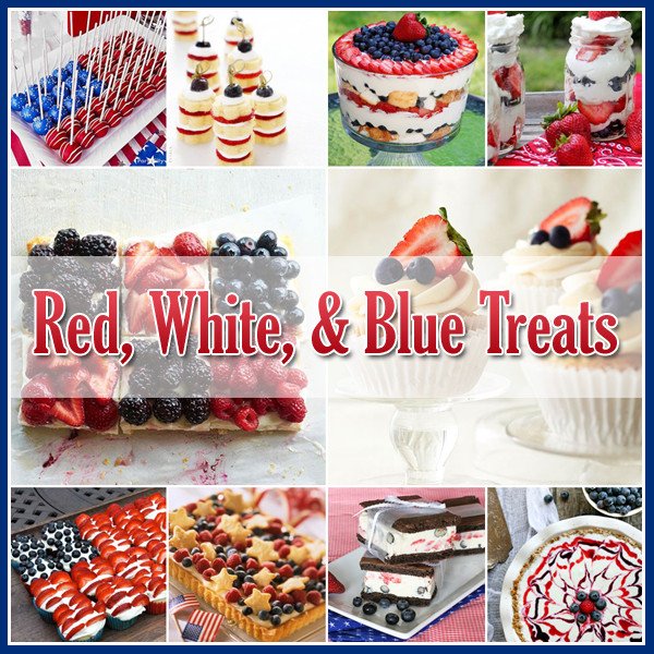 July 4 Desserts
 4th of July Red White and Blue Desserts The Cottage Market