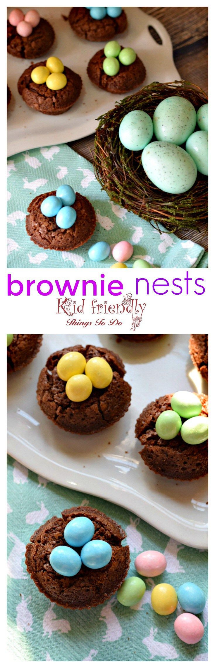 Kid Friendly Easter Desserts
 Brownie Bird Nests Recipe Fun Foods