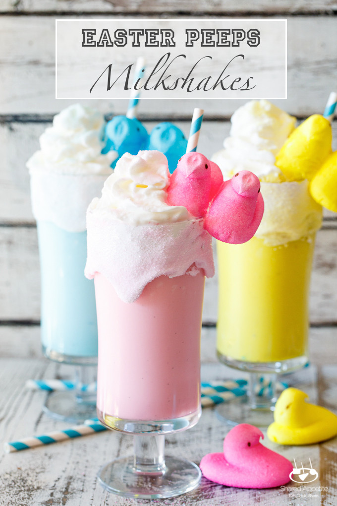 Kid Friendly Easter Desserts
 Toasted Marshmallow Easter Peeps Milkshakes d Appetite