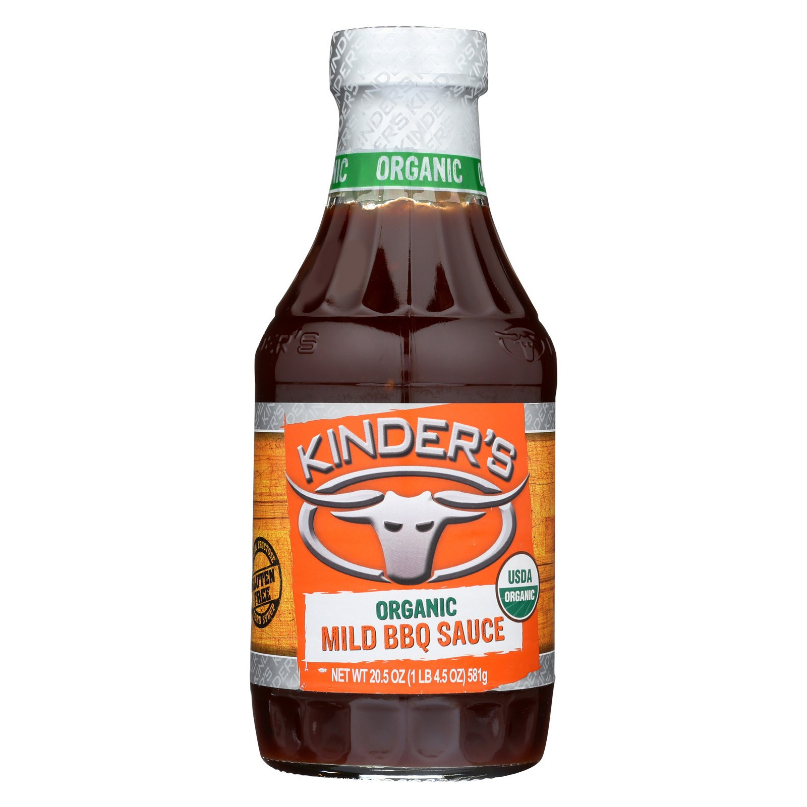 Kinders Organic Bbq Sauce
 Kinders Organic BBQ Sauce Mild Gluten Free Case of 6