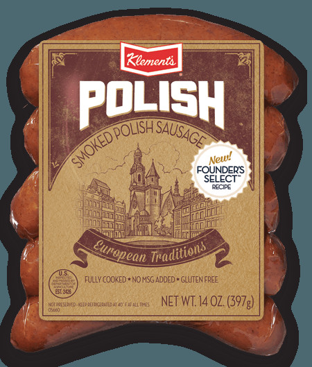 Klements Beef Summer Sausage
 14oz Polish