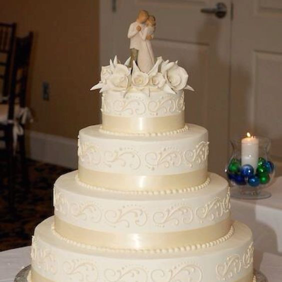 Konditor Meister Wedding Cakes
 Our cake By Konditor Meister White frosting Ivory