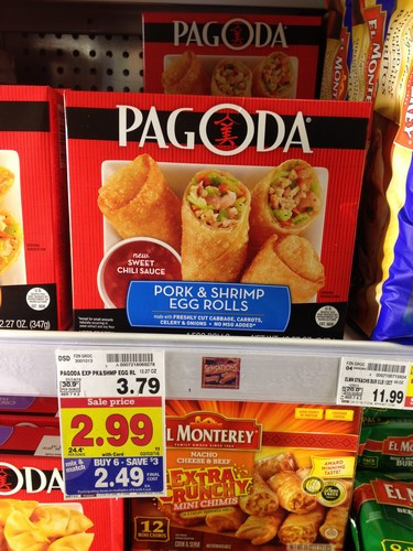 Kroger Easter Dinner
 KROGER MEGA EVENT Pagoda Egg Rolls ONLY $1 49 reg $3 79