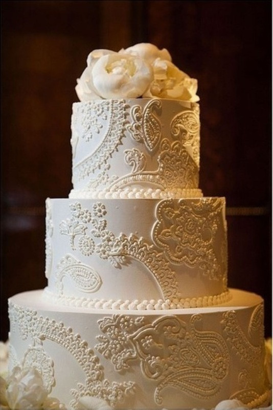 Lace Wedding Cakes
 Lace Inspired Wedding Ideas