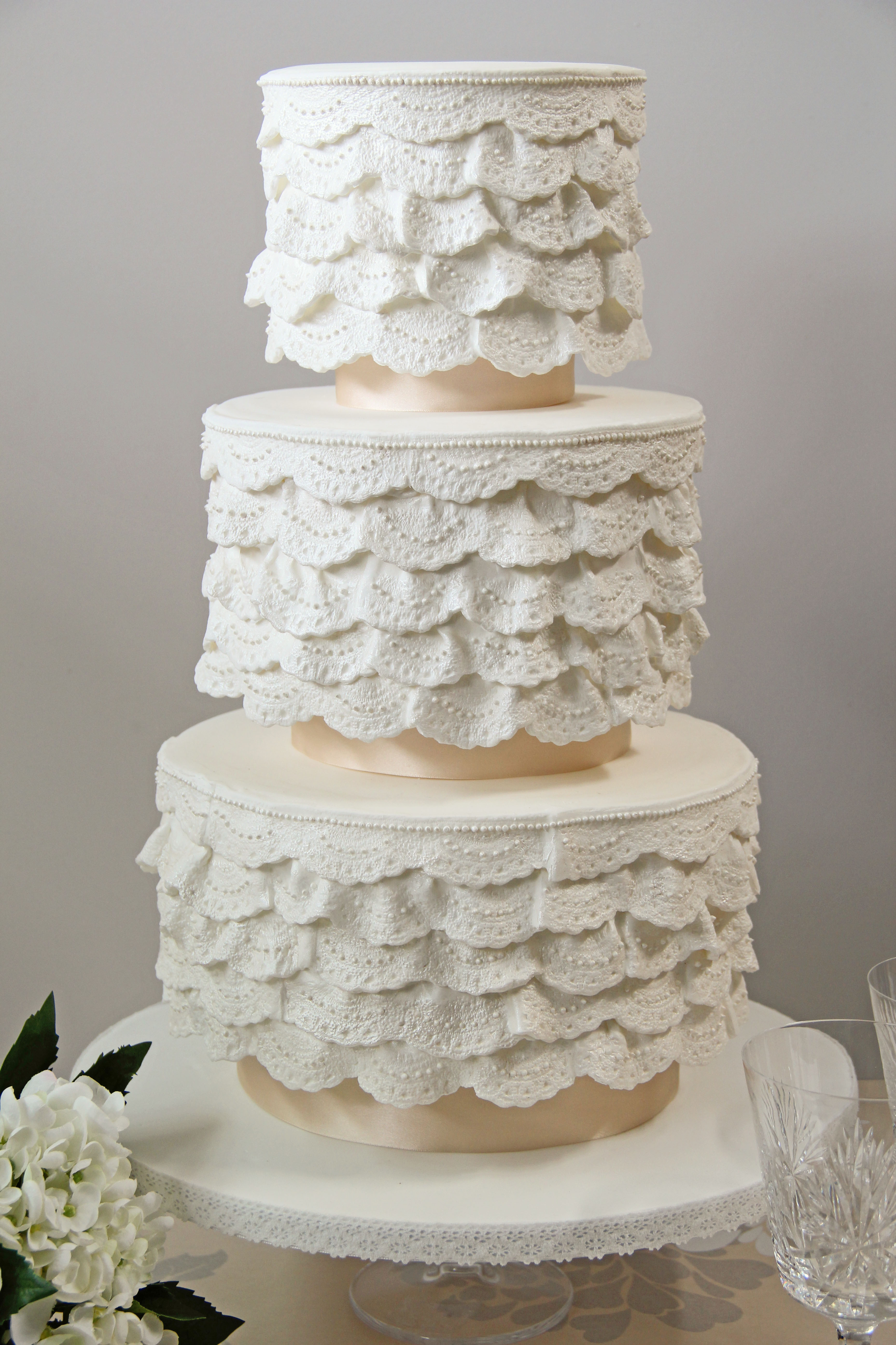 Lace Wedding Cakes
 Wedding Cake Flavours & Designs with Sweetness Cake