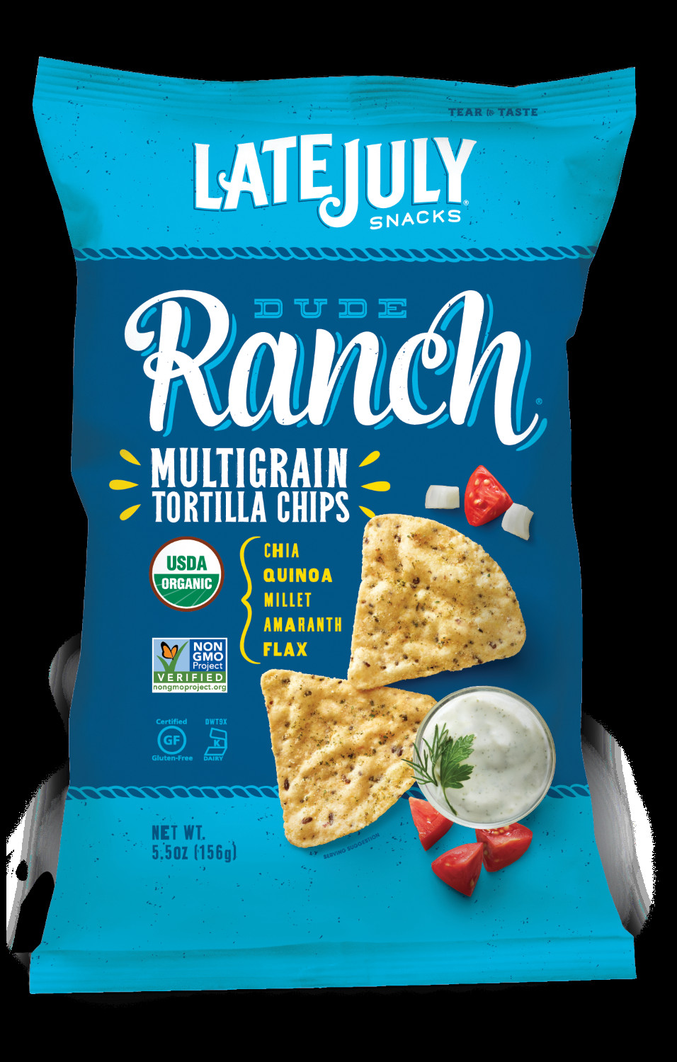 Late July Crackers
 Late July Snacks Multigrain Tortilla Chips Dude Ranch 5
