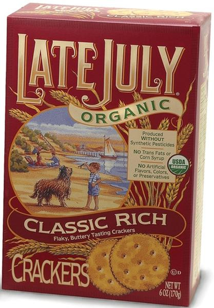 Late July Crackers
 Late July Organic Classic Rich Crackers Goodness Me