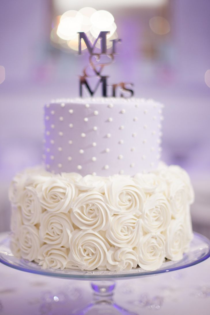 Lavender And White Wedding Cake
 Lavender and White Wedding Cake