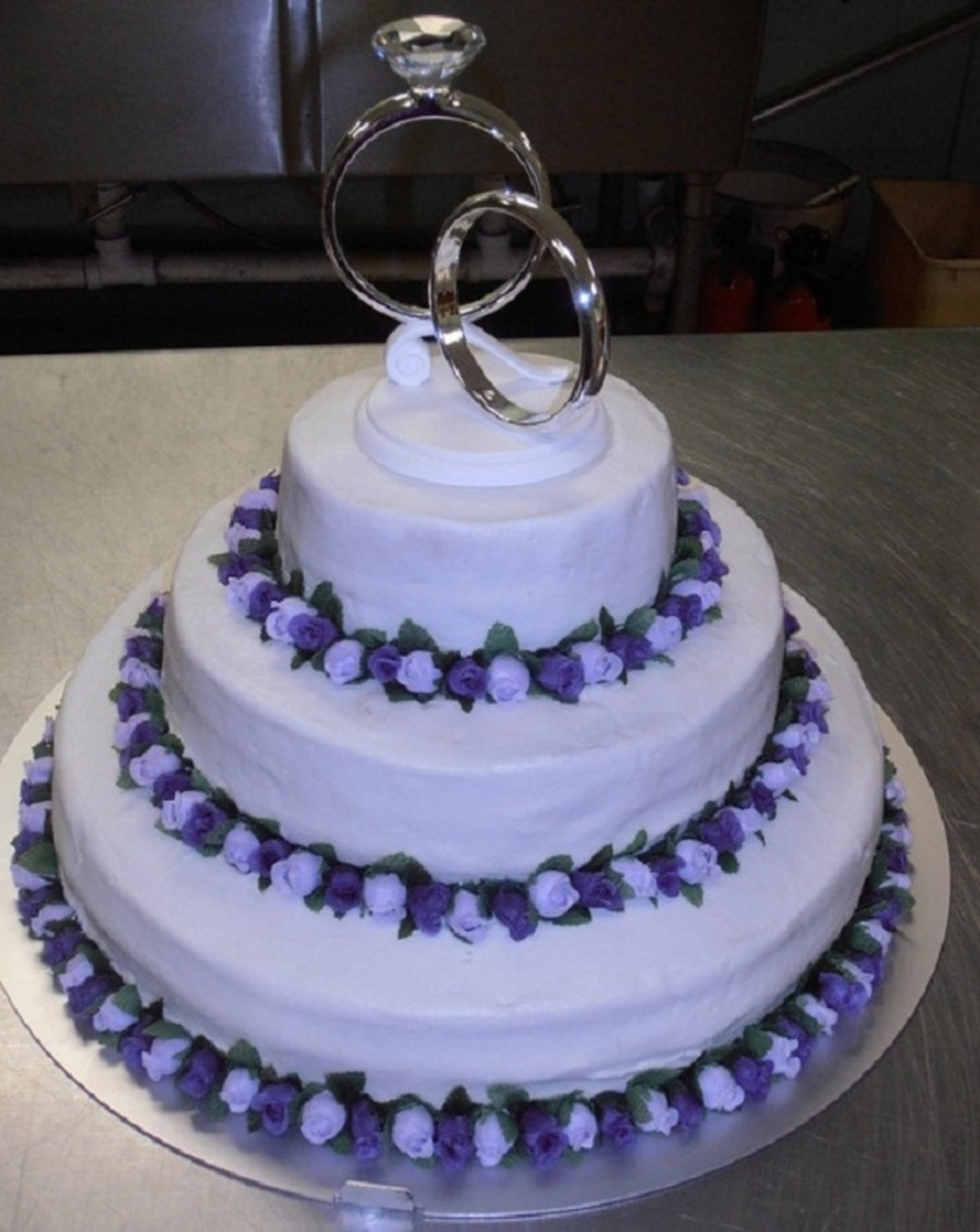 Lavender Wedding Cakes Pictures
 Lavender purple Rose Wedding Cake CakeCentral