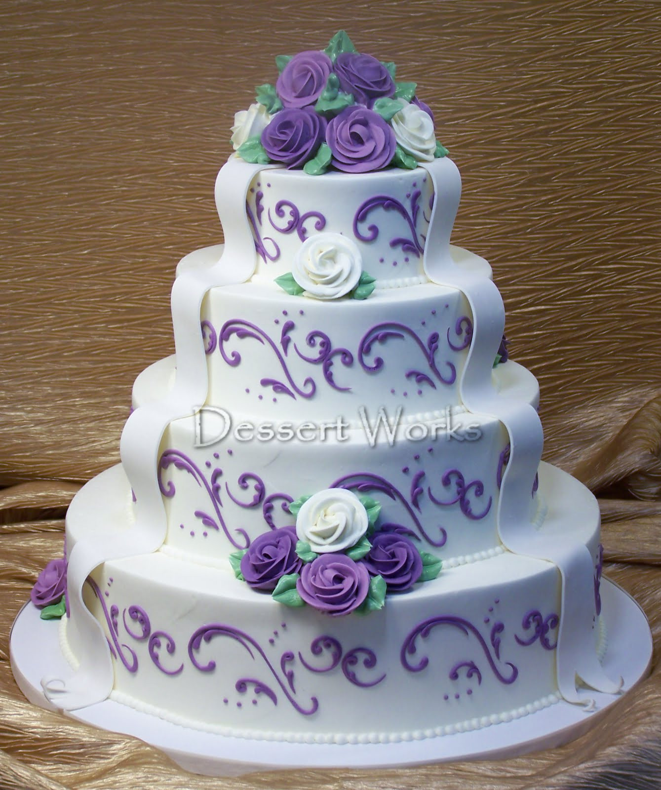 Lavender Wedding Cakes
 Dessert Works Bakery July 2010