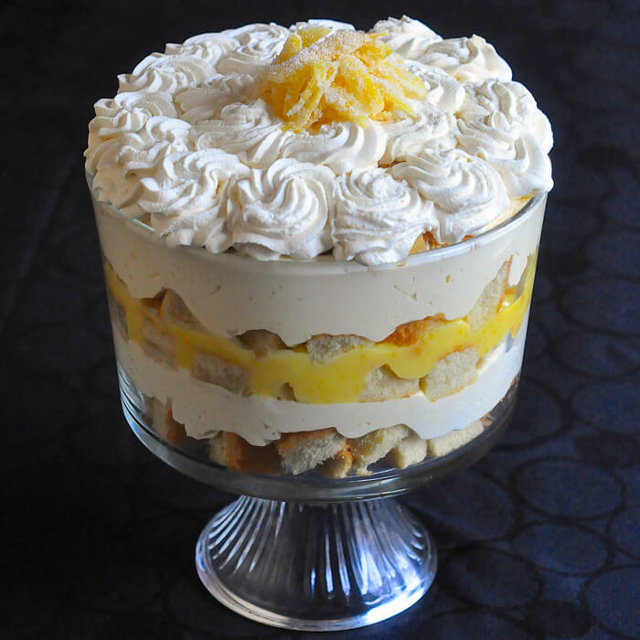 Lemon Easter Desserts
 Lemon Mousse Trifle a lemon lovers dream & Easter