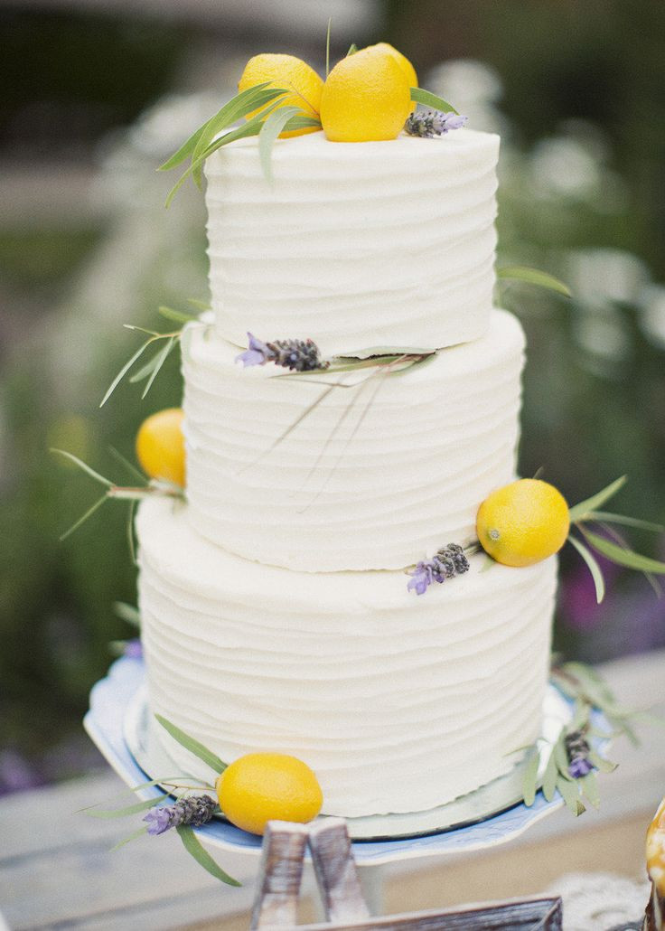 Lemon Wedding Cake
 Stunning & Scrumptious Summer Wedding Cake Ideas Chic