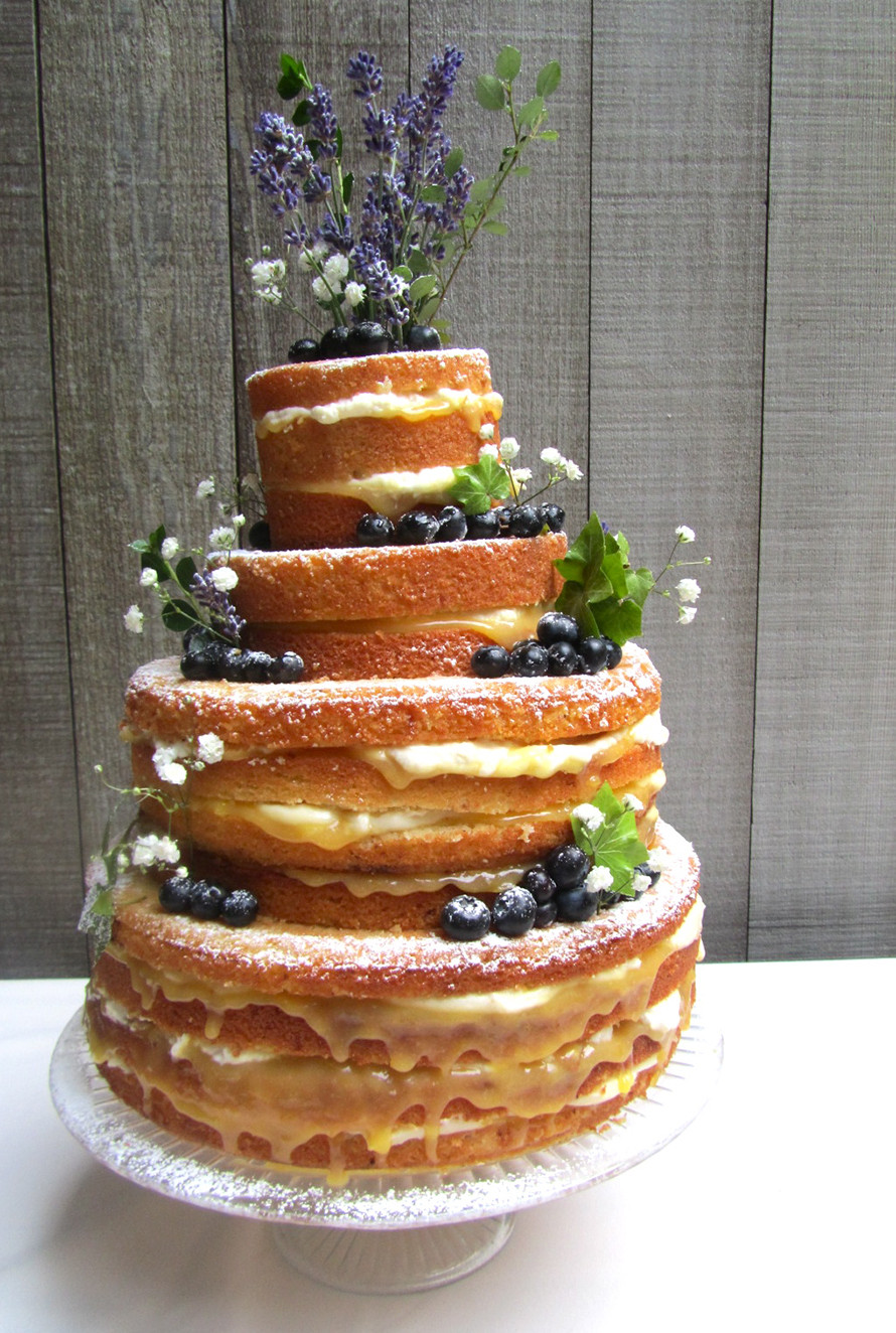 Lemon Wedding Cakes
 Lemon and Lavender wedding cake