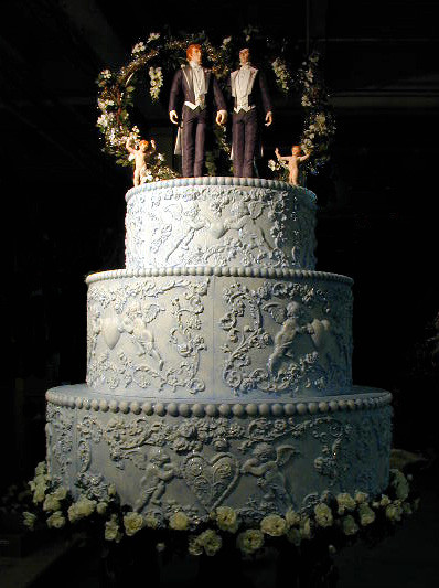 Lesbian Wedding Cakes
 Gay Pride March Wedding Cake