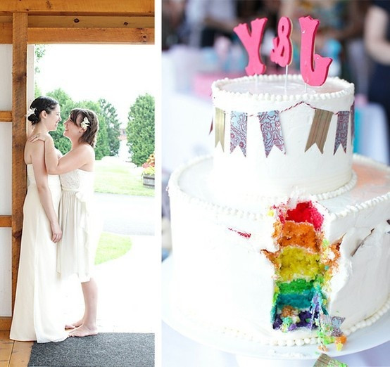 Lesbian Wedding Cakes
 17 Best images about ♥ Gay Wedding Cakes on Pinterest