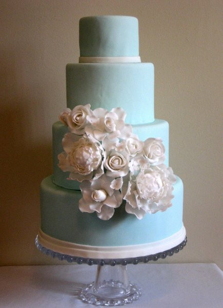 Light Blue Wedding Cakes
 light blue wedding cakes